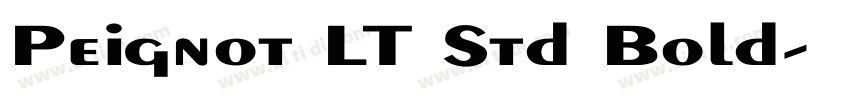 Peignot LT Std Bold字体转换
